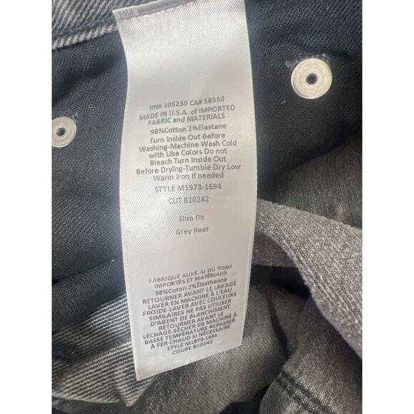 Current Elliott Reef Grey Denim Jean Slim Fit Women's Size 28 / 6 - Picture 4 of 8